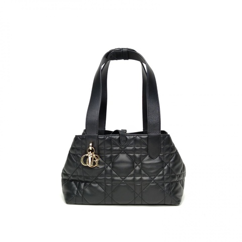 DIOR Toujours手提單肩包小號黑色牛皮金扣2023