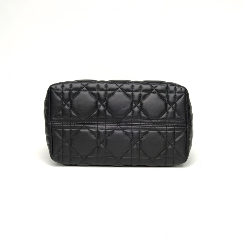 DIOR Toujours手提單肩包小號黑色牛皮金扣2023-3