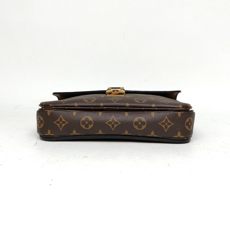 LOUIS VUITTON MetisPochette郵差包拼色PVC金扣晶片老花-3