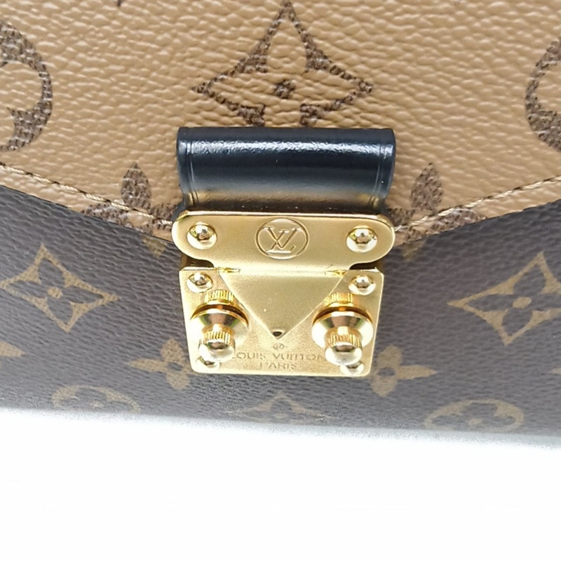 LOUIS VUITTON MetisPochette郵差包拼色PVC金扣晶片老花-4