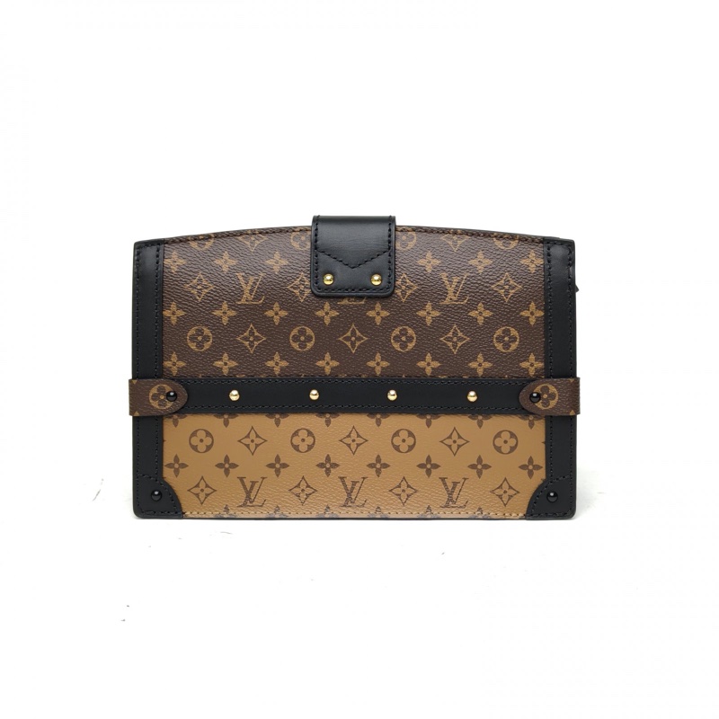LOUIS VUITTON TrunkClutch軟盒子包拼色PVC晶片-2