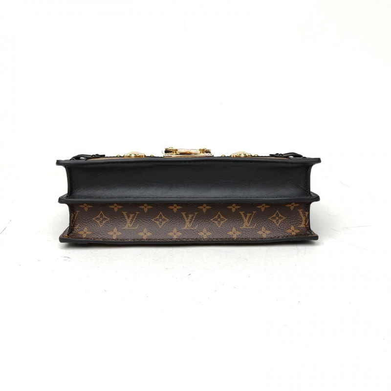 LOUIS VUITTON TrunkClutch軟盒子包拼色PVC晶片-3