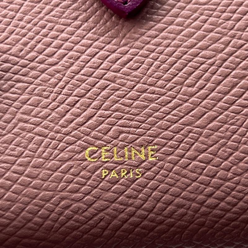 香緹國際精品 914 Celine 粉拼色中夾-1