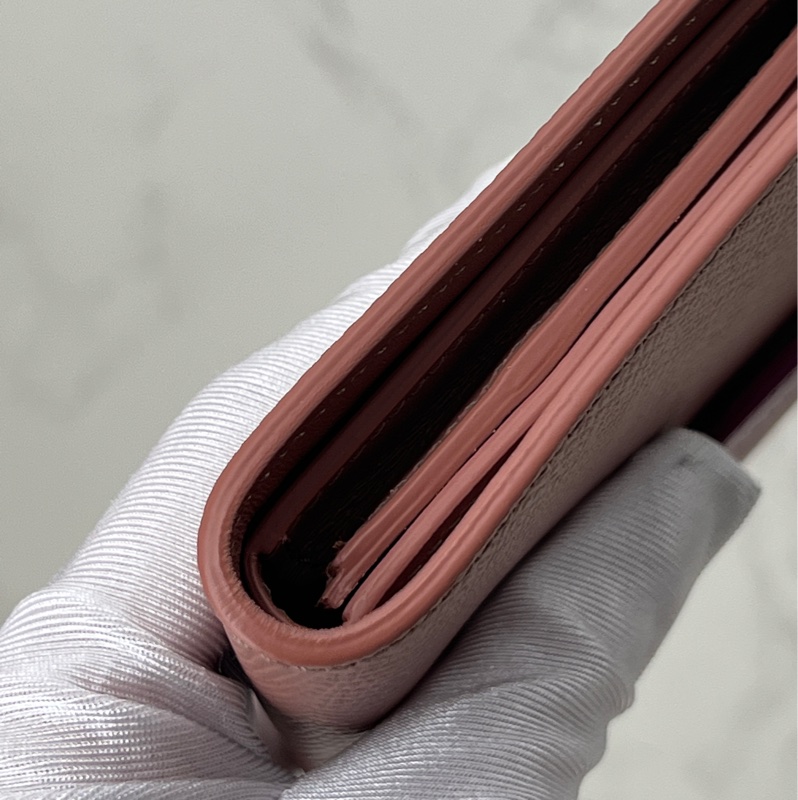 香緹國際精品 914 Celine 粉拼色中夾-6