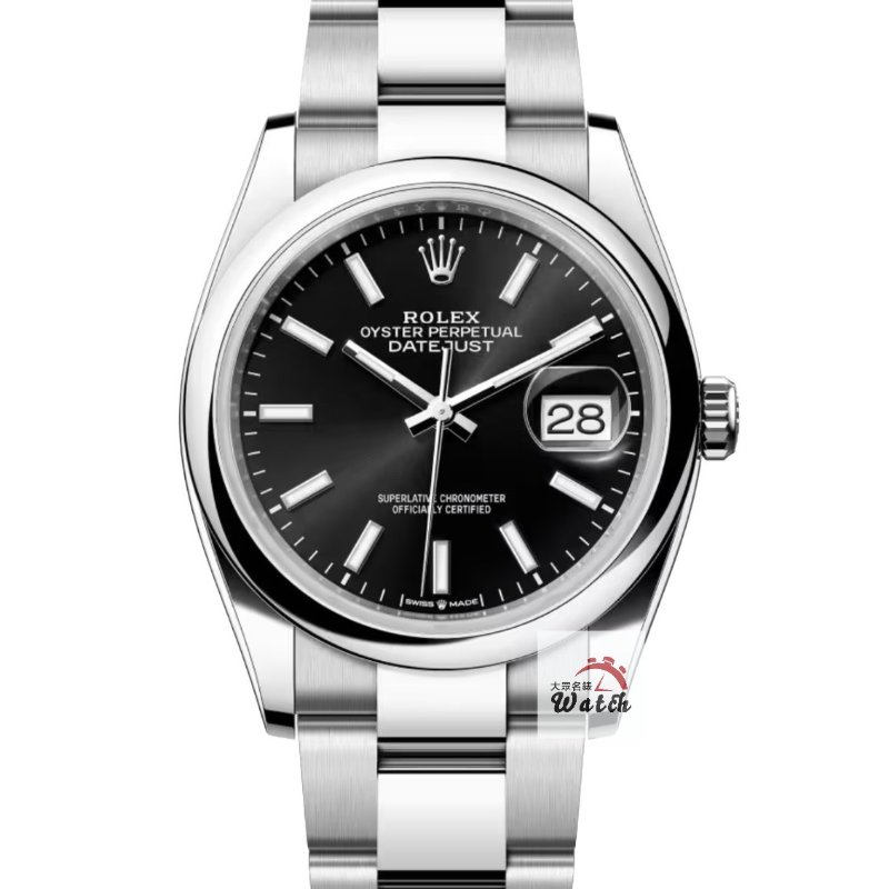 【大眾名錶】ROLEX 勞力士 126200 OP蠔式恆動 黑色面盤 2023/07全配件 錶徑36 大眾名錶B1230-0
