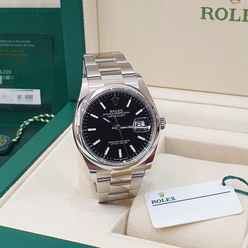 【大眾名錶】ROLEX 勞力士 126200 OP蠔式恆動 黑色面盤 2023/07全配件 錶徑36 大眾名錶B1230-3