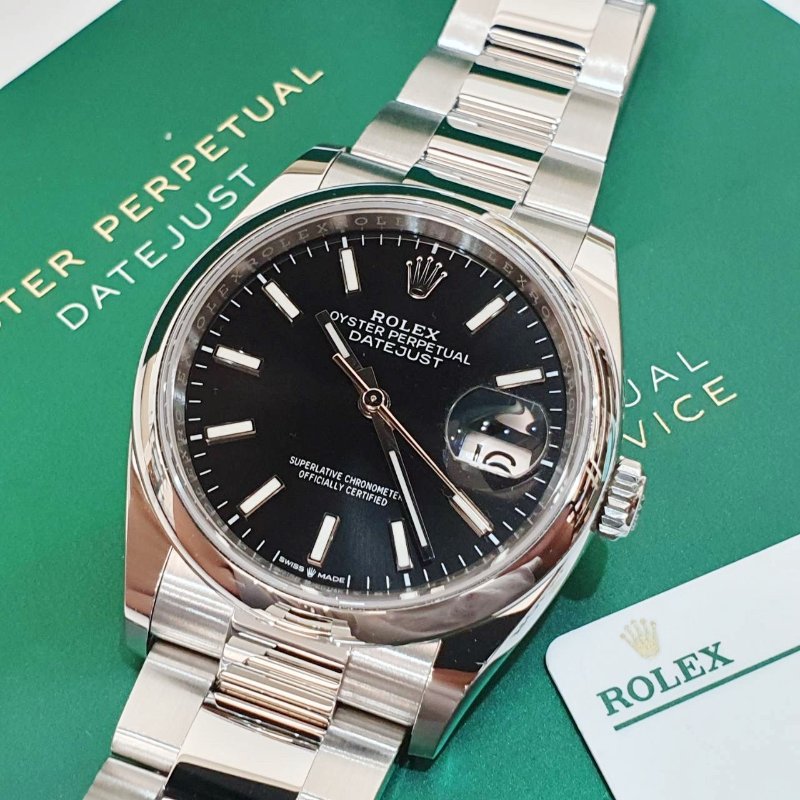 【大眾名錶】ROLEX 勞力士 126200 OP蠔式恆動 黑色面盤 2023/07全配件 錶徑36 大眾名錶B1230-8