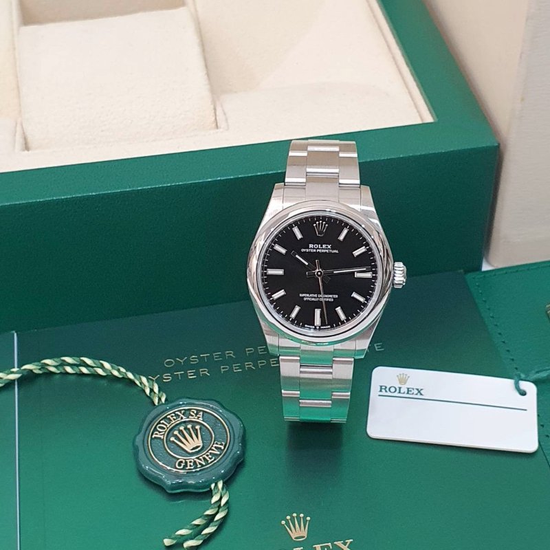【大眾名錶】ROLEX 勞力士 277200 OP蠔式恆動 中型款 黑色面盤 2024/05全配件 大眾名錶B1231-3