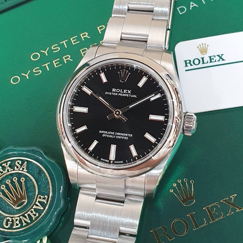 【大眾名錶】ROLEX 勞力士 277200 OP蠔式恆動 中型款 黑色面盤 2024/05全配件 大眾名錶B1231-8
