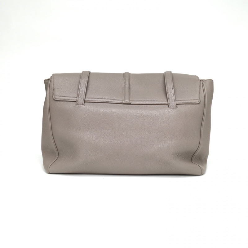 CELINE Soft16大號38灰色牛皮金扣-2