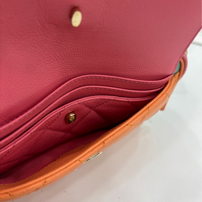 Chanel香奈兒 拼色二合一相機包 29開-7