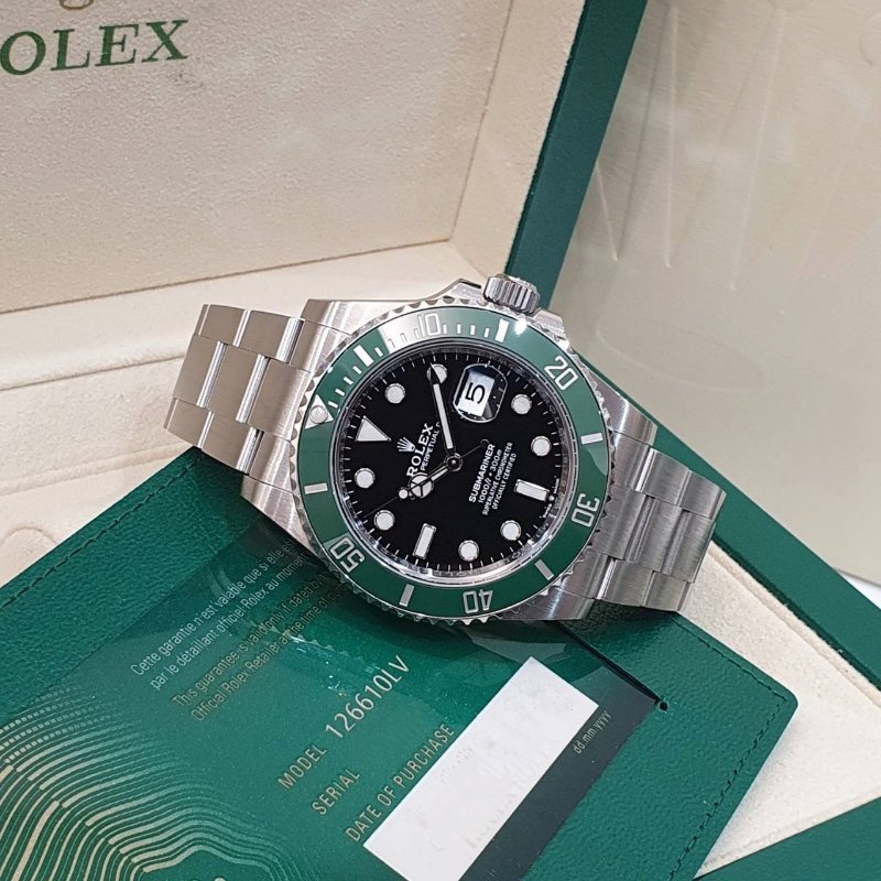【大眾名錶】ROLEX 勞力士 126610LV Submariner 2021/04全配件 黑面 大眾名錶B1233-2