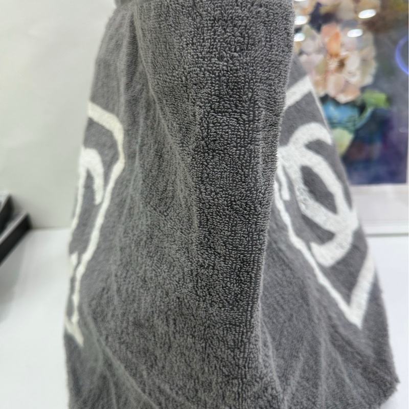 CHANEL Vintage方標沙灘包 毛巾材質親膚又柔軟-2