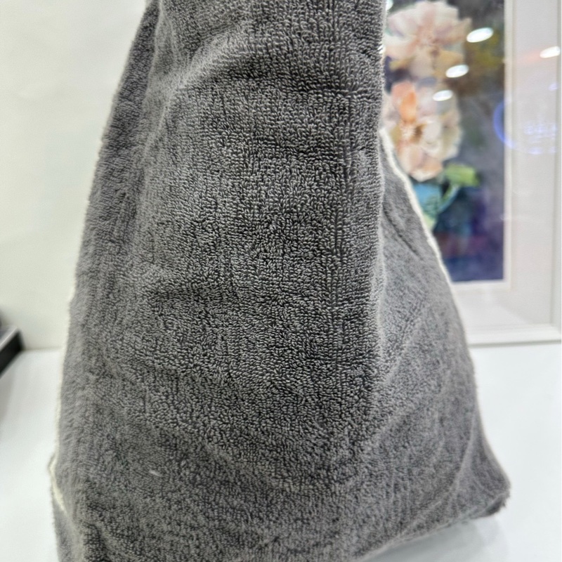 CHANEL Vintage方標沙灘包 毛巾材質親膚又柔軟-3