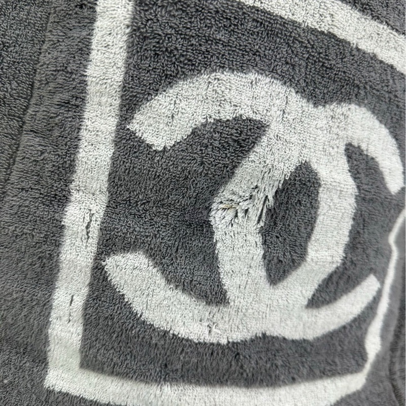 CHANEL Vintage方標沙灘包 毛巾材質親膚又柔軟-5