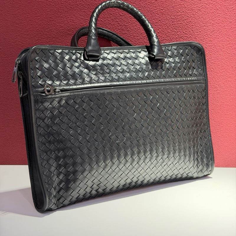 葆蝶家/Bottega Veneta 黑色 無肩帶 羊皮 長 40 x 寬 5 x 高 30 cm🈚附件-2