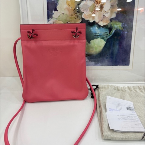 Hermes 愛馬仕 Aline mini銀扣 Ag粉 C刻 袁詠儀同款 有購證尺寸19*2*23