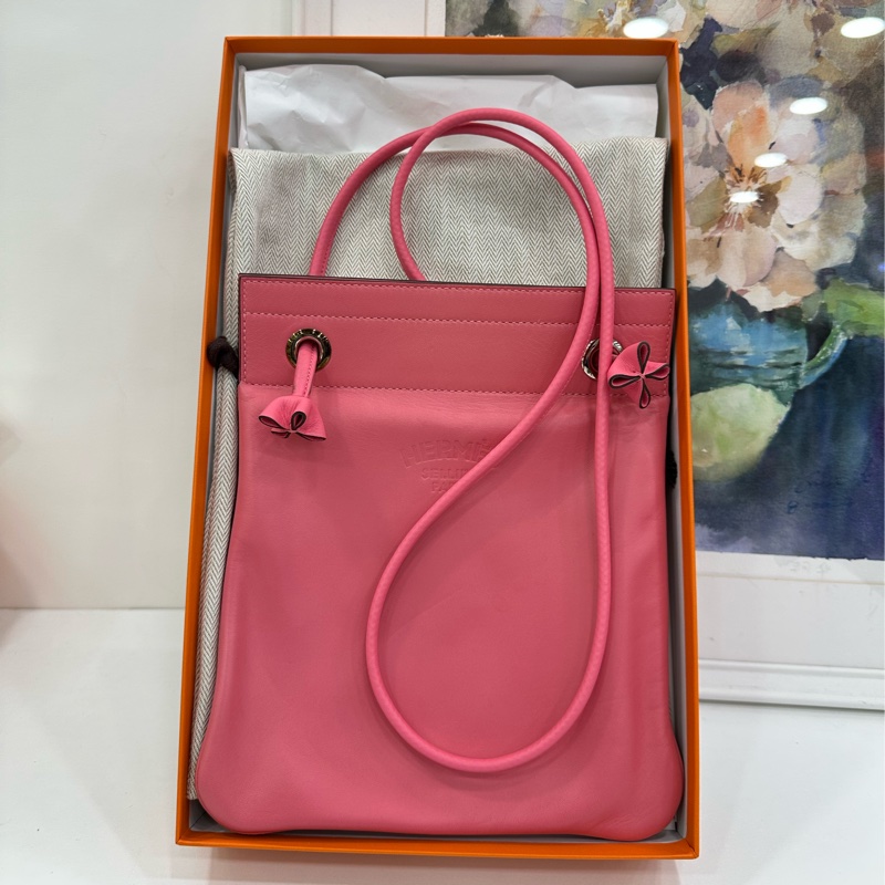 Hermes 愛馬仕 Aline mini銀扣 Ag粉 C刻 袁詠儀同款 有購證尺寸19*2*23-4