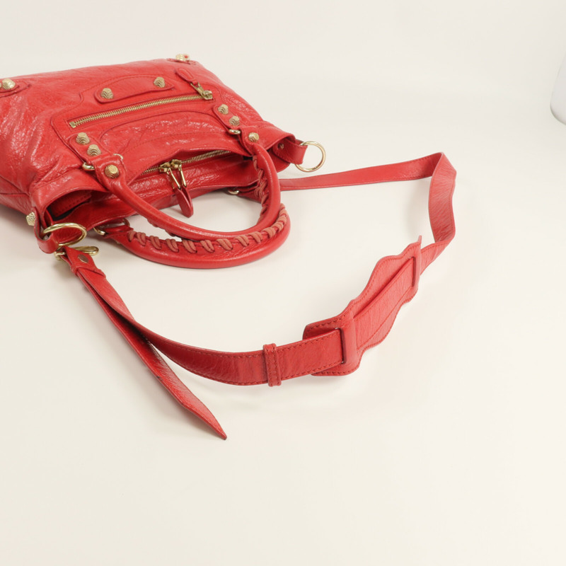 BALENCIAGA 牛皮皮革City Town金扣手挽肩背兩用袋-4