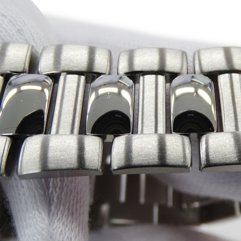 卡地亞 Pasha Grid Date 自動男士腕錶,不鏽鋼 (SS) W31040H3,銀色,透底錶背,拋光。-10