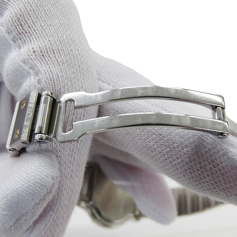 卡地亞女士腕錶，Santos Octagon SM，日期顯示，石英機芯，不鏽鋼（SS）和黃金（YG），W2001683，組合，拋光。-4