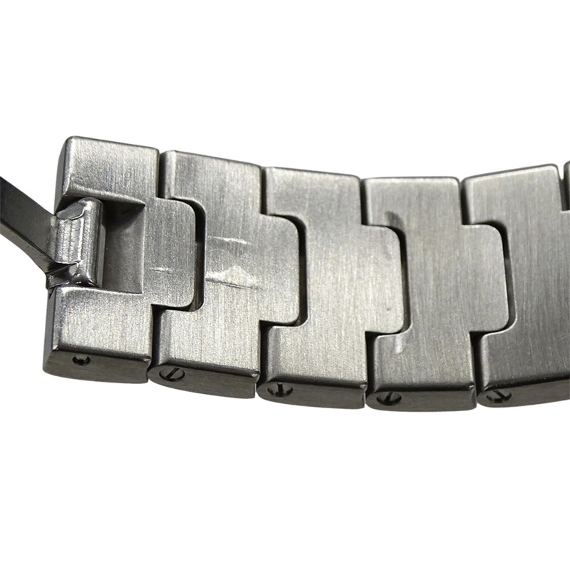 卡地亞男士腕錶，Santos Galbee LM，日期顯示，石英機芯，不鏽鋼（SS），W20018D6，銀色/象牙色，拋光。-10