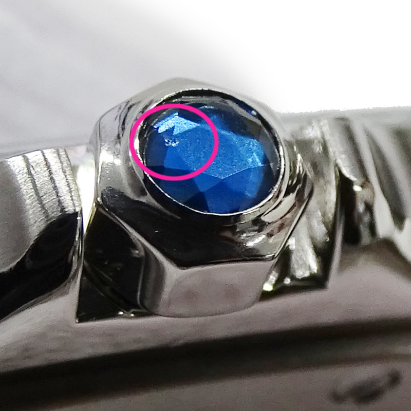 卡地亞男士腕錶，Santos Galbee LM，日期顯示，石英機芯，不鏽鋼（SS），W20018D6，銀色/象牙色，拋光。-13