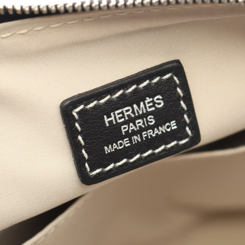 愛馬仕 Bolide Pouch MM 手提包，皮革，Veau Swift，黑色。-3