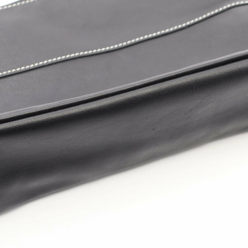 愛馬仕 Bolide Pouch MM 手提包，皮革，Veau Swift，黑色。-7