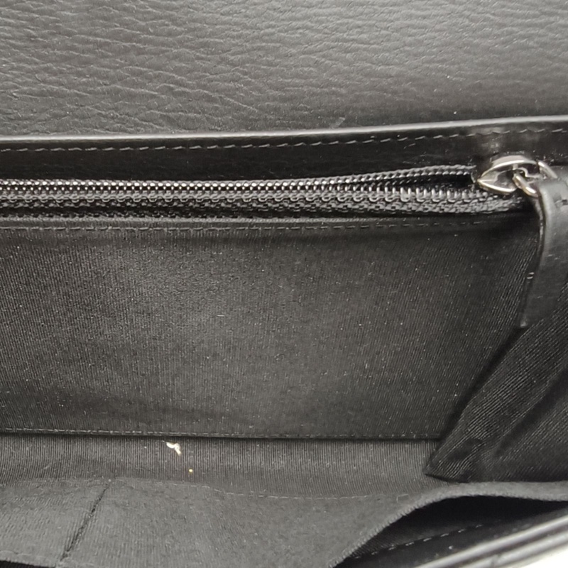 CHANEL LeboyWOC黑色牛皮21開鎢鋼扣V紋-5