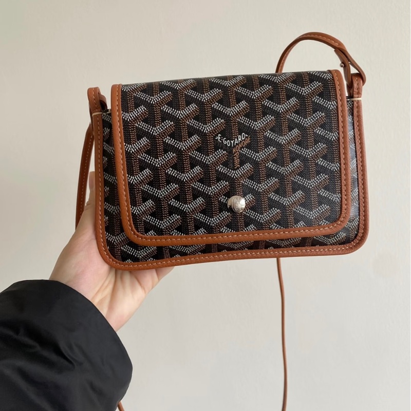 Goyard 狗牙 PLUMET 信封包 棕色 全新全配-2