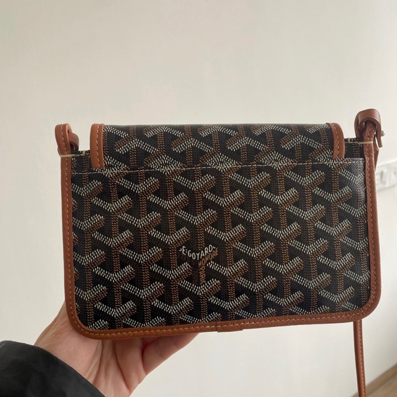 Goyard 狗牙 PLUMET 信封包 棕色 全新全配-3