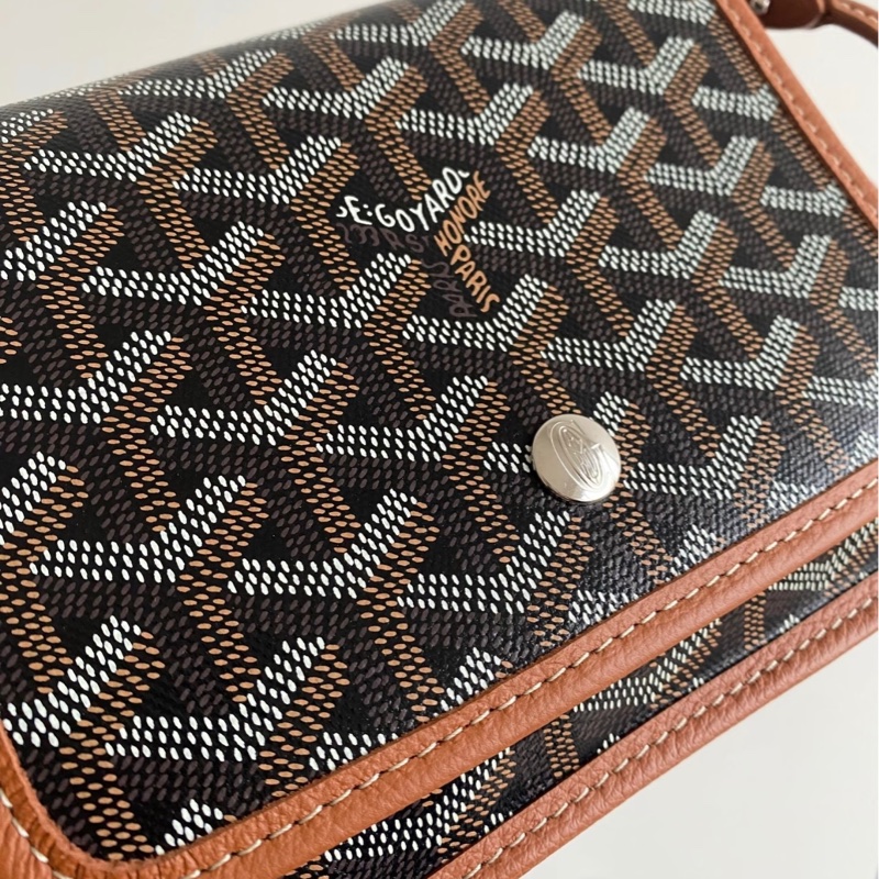 Goyard 狗牙 PLUMET 信封包 棕色 全新全配-4