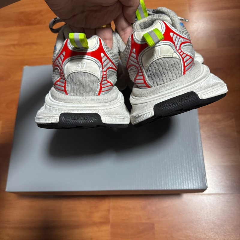 Balenciaga正品巴黎世家3XL 做舊老爹鞋 白紅藍 37碼-5