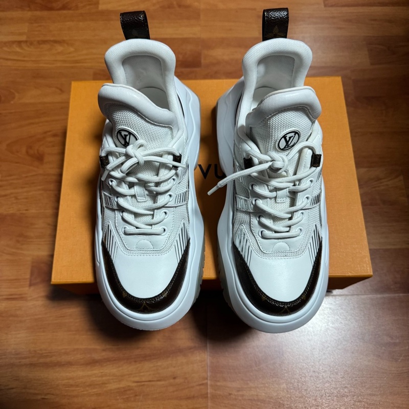 LV路易威登 Archlight拱橋鞋2.0 Lv休閒鞋 白棕色 36.5碼-3