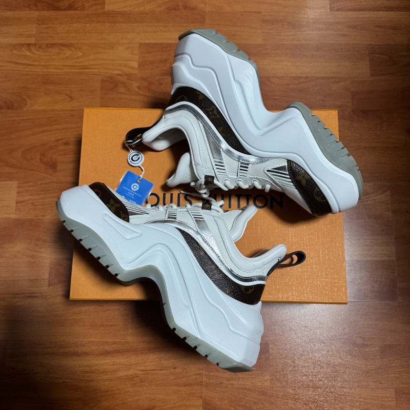 LV路易威登 Archlight拱橋鞋2.0 Lv休閒鞋 白棕色 36.5碼-8