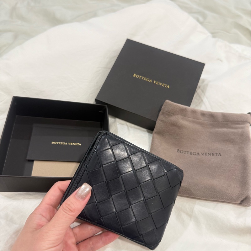 BV男夾全配自售 台灣專櫃購入 全黑-2