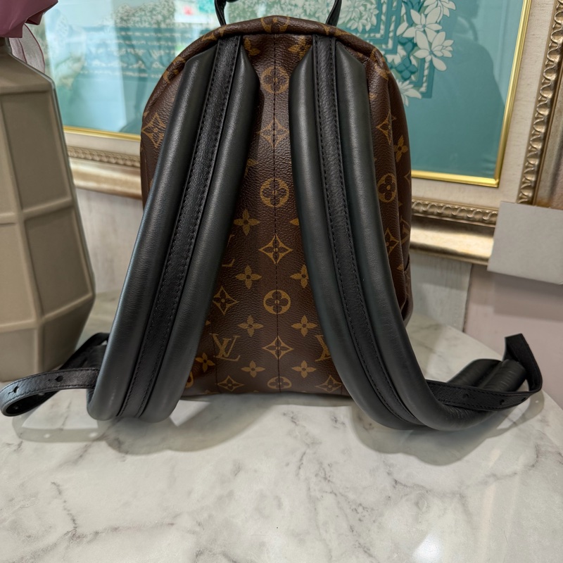 LV 原花Palm Springs PM金釦手提後背包M44871-1