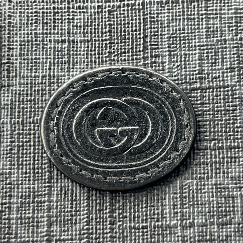 香緹國際精品 940 Gucci 黑老花短夾 盒裝完整-4