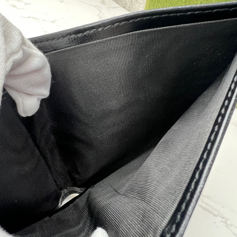 香緹國際精品 940 Gucci 黑老花短夾 盒裝完整-7