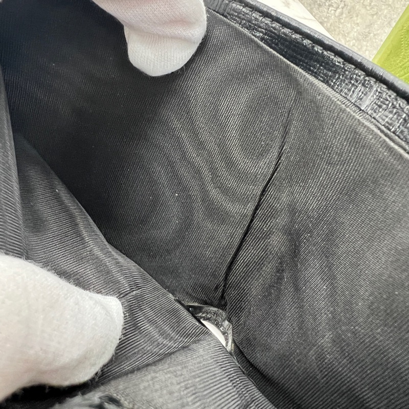 香緹國際精品 940 Gucci 黑老花短夾 盒裝完整-8