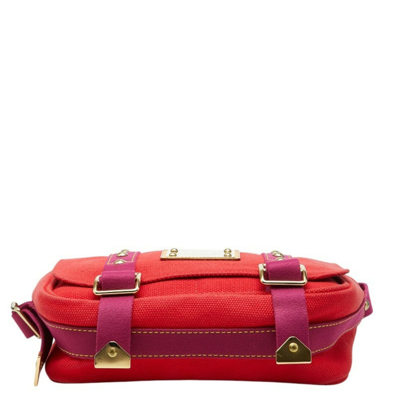 路易威登 Antigua Busas PM 斜背單肩包 M40040 紅色帆布 女士 LOUIS VUITTON-2