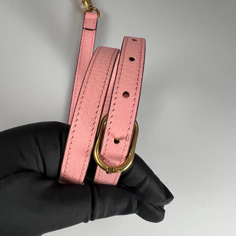 GUCCI 702732 粉色竹節包-7