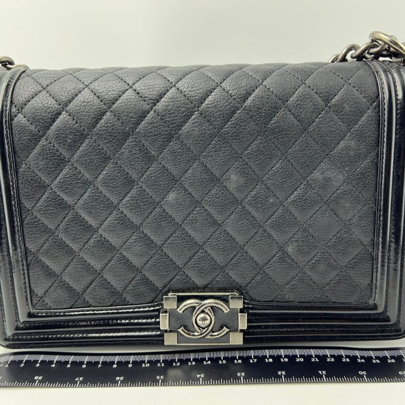 Chanel Le Boy 菱格紋鍊條單肩包-0