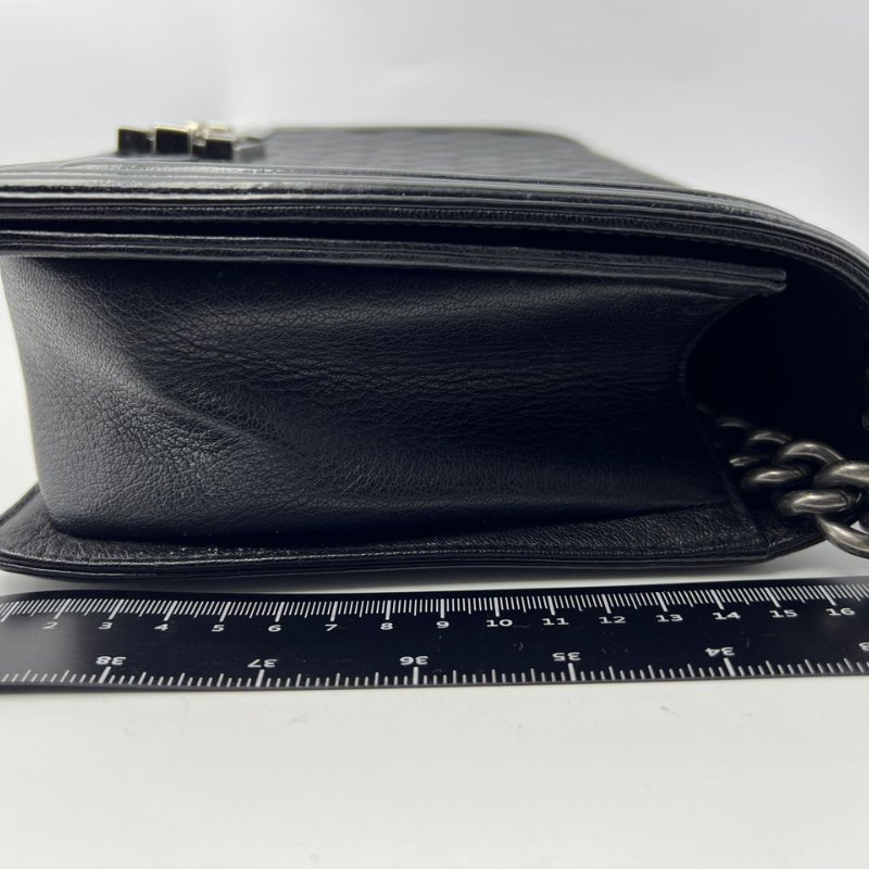 Chanel Le Boy 菱格紋鍊條單肩包-6