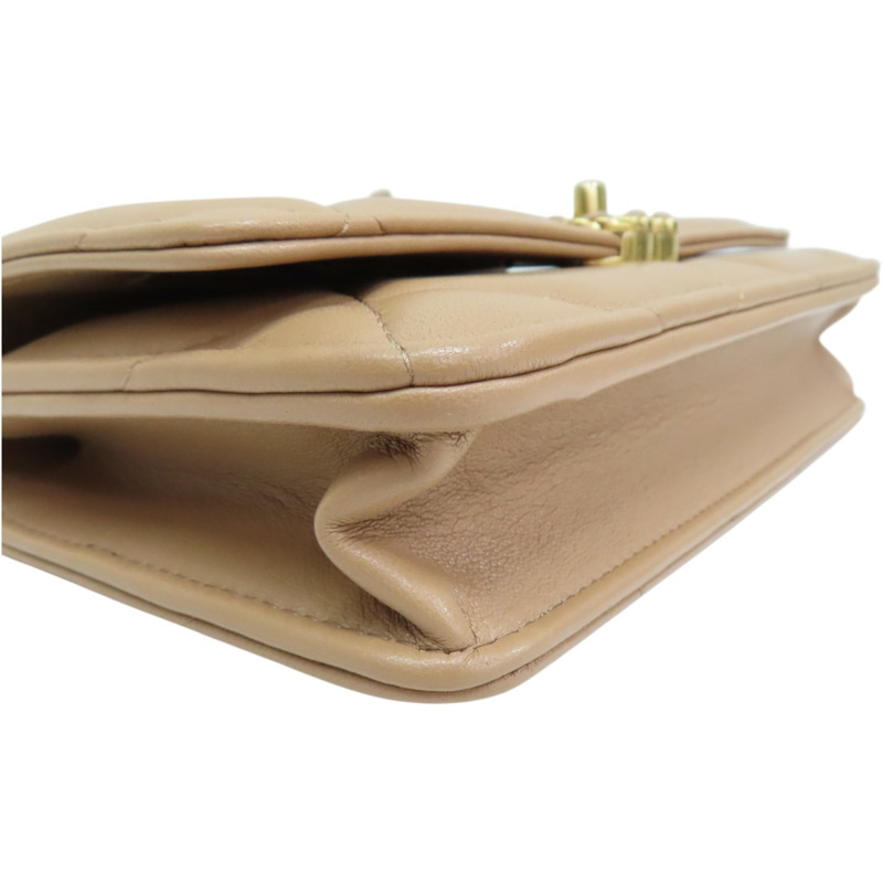 奶茶色 菱格紋 羊皮 19 WOC 兩用包 金釦【CHANEL 香奈兒】 AP3267-11