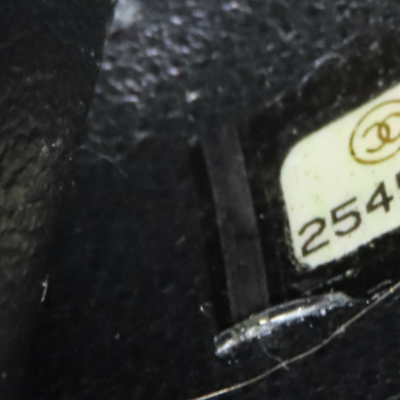 黑色 格紋 荔枝牛皮 CC Filigree Vanity Case 化妝包 兩用包【CHANEL 香奈兒】 A93343-5