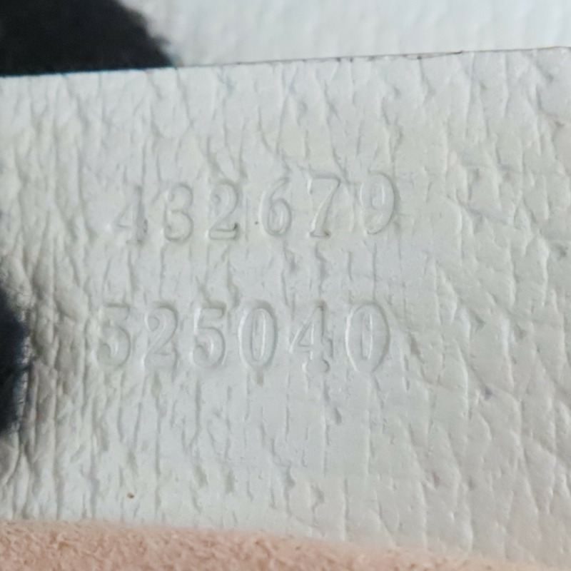 白色 GG Supreme帆布 蛇皮 Padlock 肩背包【GUCCI 古馳】 432679-7