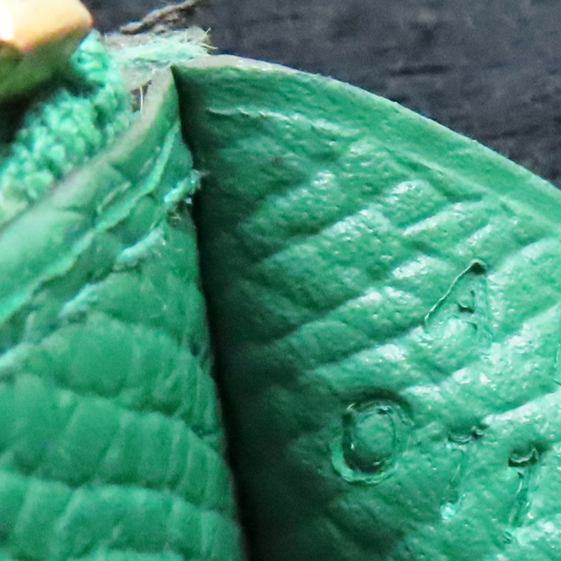 綠色 Epsom牛皮 Constance Compact Passant 扣式 短夾 A刻 金扣【HERMES 愛馬仕】-4