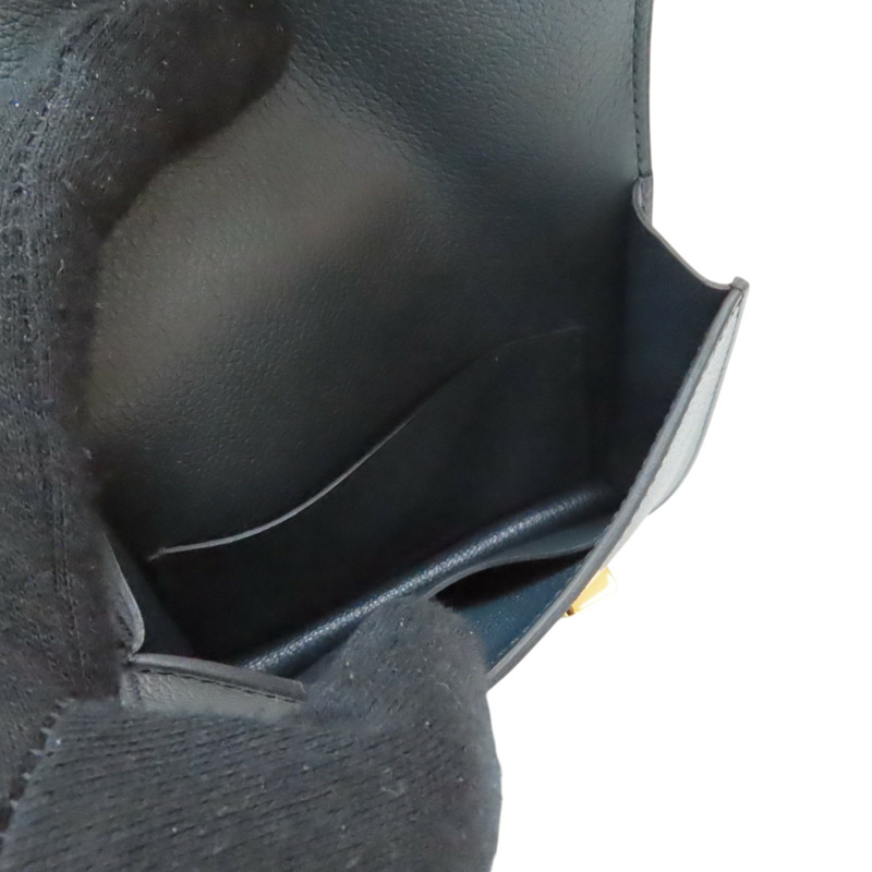 盧梭綠 Evercolor牛皮 Constance Slim 扣式 短夾 U刻 金釦【HERMES 愛馬仕】-2